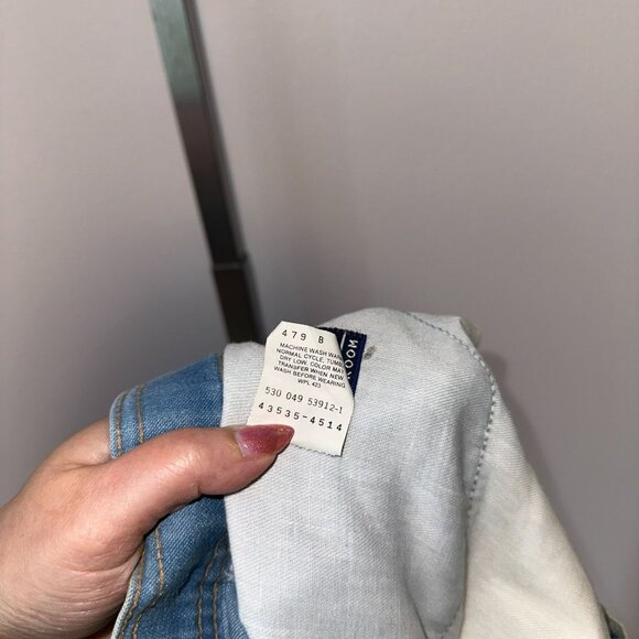 Vtg 70s Levi's Skosh More Room Jeans Orange Tab Light Wash Flare Jeans 33x34 - Picture 2 of 5